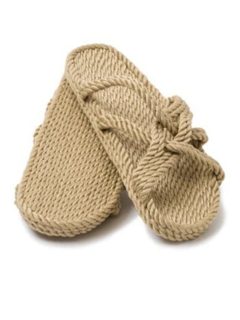Nomadic State Of Mind Slip On Rope Sandals Unisex Size 44 Camel New With Bag